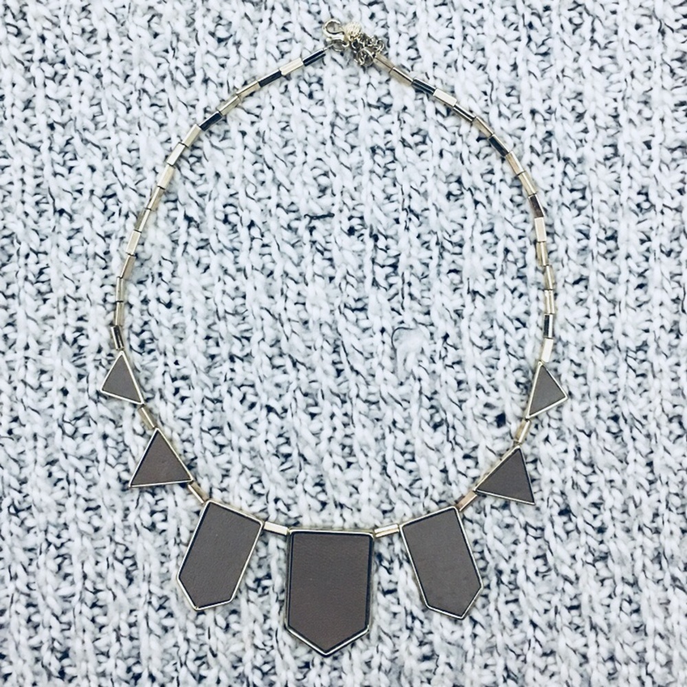 Tan/Gray House of Harlow statement necklace